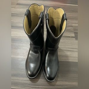 Justin | Mens 10 | JB3000 Basic Roper Boot W/ Black Cowhide Foot & Roper Toe